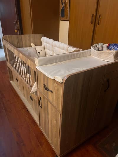 Premium Customized Baby Cot + Mattress & Accessories