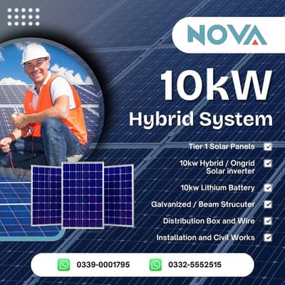 Solar system / Complete solar setup / inverter / Hybrid solar system