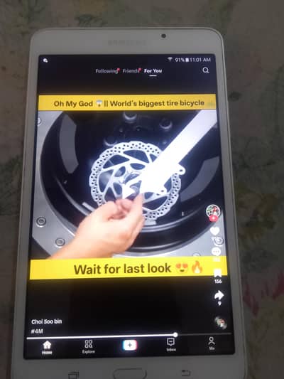 Samsung tablet read add