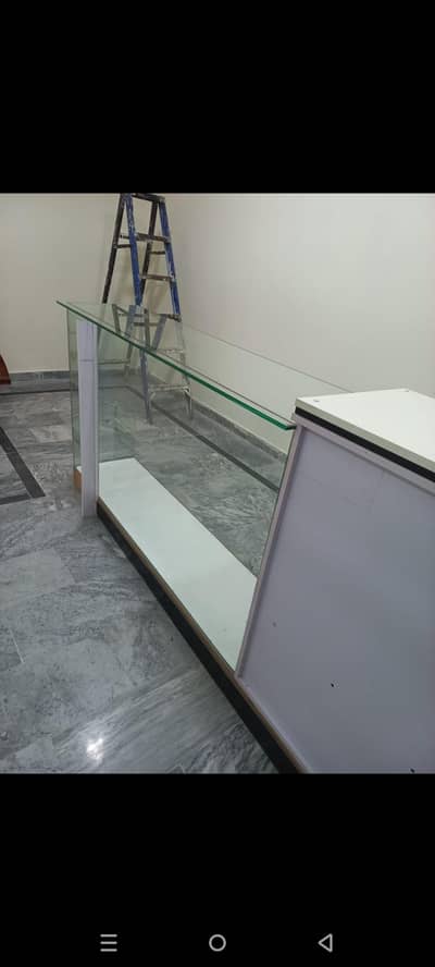 “Complete Glass Shop Setup for Sale (Shelves + Counter)”