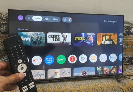 Haier 40 inch google tv android led with original voice remote