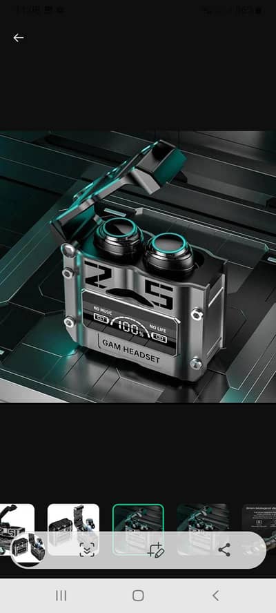 M25 TWS gaming earbuds Bluetooth 5.1 black