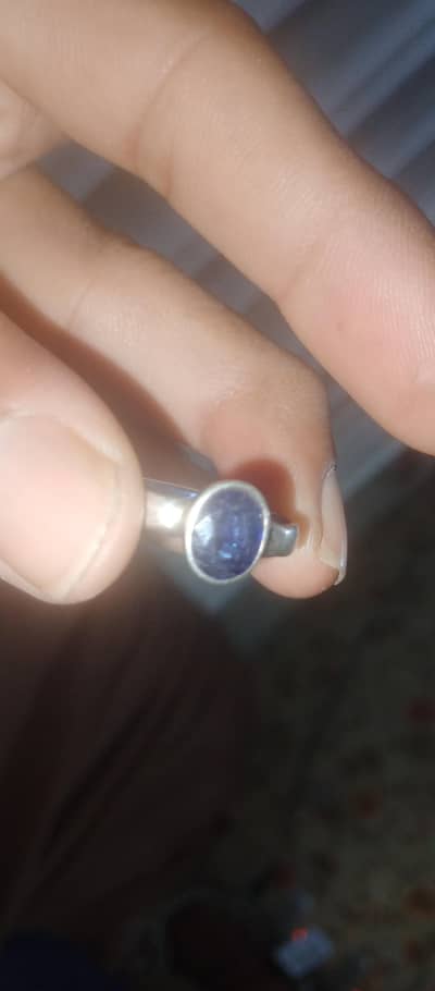 original chandi aur original Neelam pathar