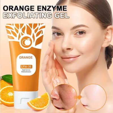 Orange Enzyme Exfoliating Gel 50g | Brightening Face Scrub for Smooth