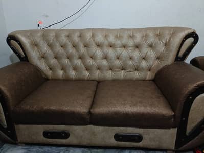 Urgent Sale Sofa Set 2+1 + 2 Chesterfield Chairs | Excellent Condition