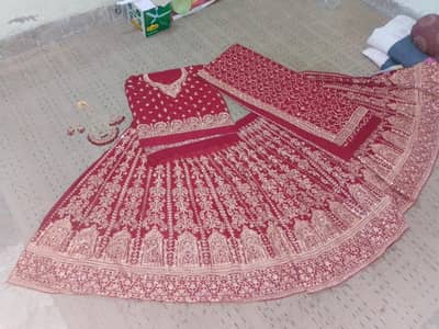 bridal sharara with complete set