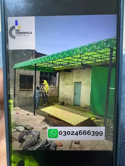 Fiber shades , Sheet shades , car parking sheds , fiber glass sheds