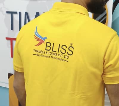 T shirt printing | Polo shirt | staff uniform | DTF printing