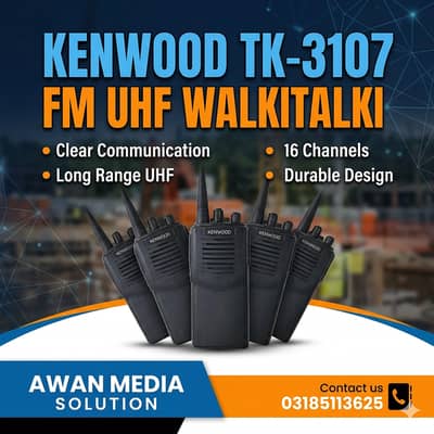 Walkie Talkie Kenwood TK-3107 FM UHF Walkitalki