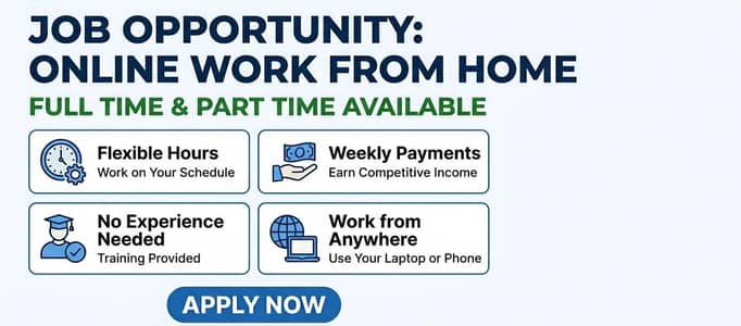 Online Work From Home Opportunity – Ab Ghar Baithe Paise Kamayein!