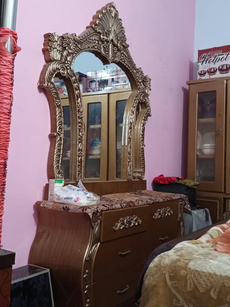 Complete Bed set with sofa set & dressing 2