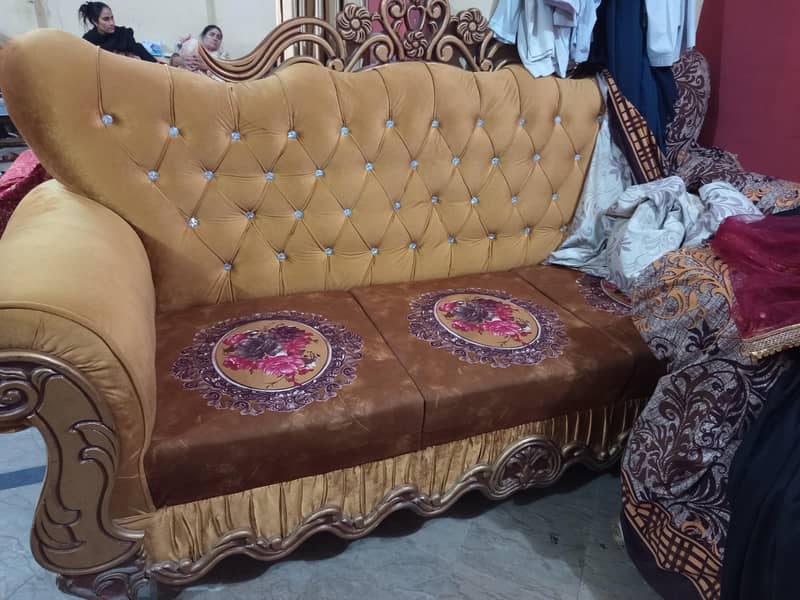 Complete Bed set with sofa set & dressing 5