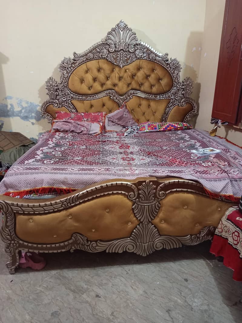 Complete Bed set with sofa set & dressing 6