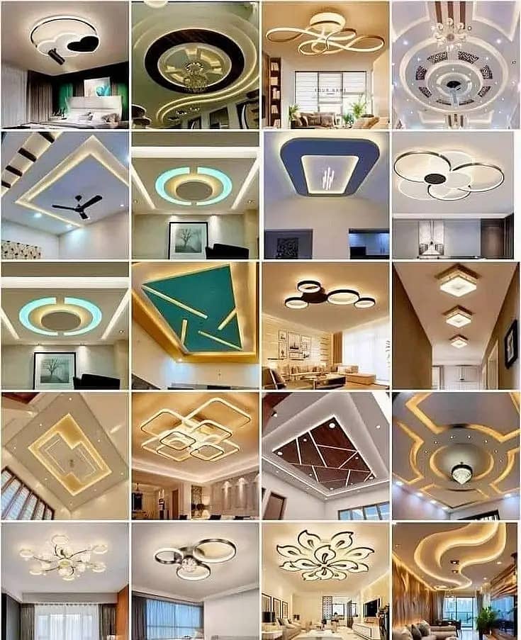 Plastic Paris Ceiling / False Ceiling / pop Ceiling / dumpa Ceiling 12
