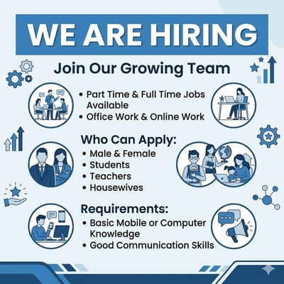 we Are Hiring full time part time office work home base