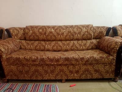 sofa 3 seater +aluminum table