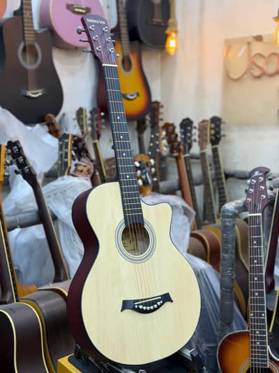 branded acoustic guitar  by contact 03149367007