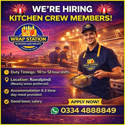 Kitchen Staff Required | Restaurant Staff Required | Jobs