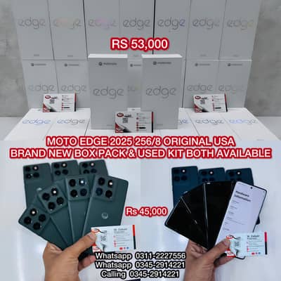 Motorola Moto Edge 2025 Brand New Box Pack & Used Kit Both Available