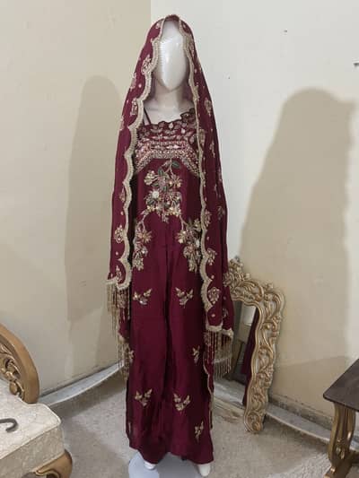 3 Piece Fancy Red Dress