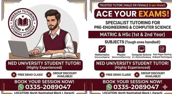 TUTOR AVAILABLE