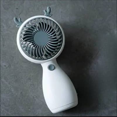 Portable rechargeable fan multicolour lightweight