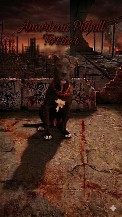 Pure American pitbull terrier