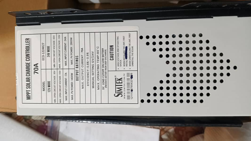 Simtek MPPT 70A 3