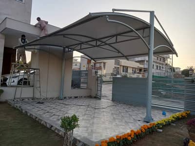 Dome canopy shade / Car roof shade / Sun shade / Tensile pvc shade