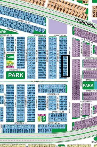 10Marla-10Marla Twin Plot Located On 80ft Road for Sale