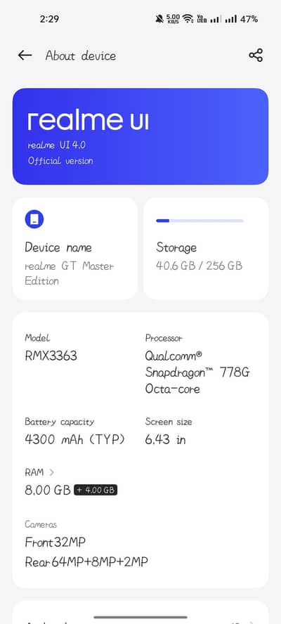 realme gt master edition