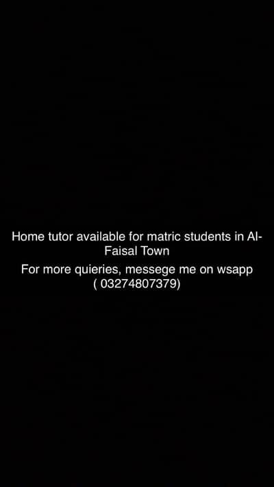 Tutor for you
