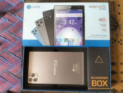 Dany Monster 4G Ultra 7" Tab Storage 3/32GB PTA Approved Full Box