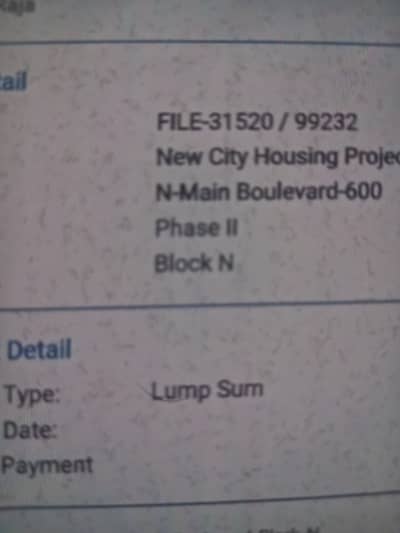 Block N main blueward 1kanal plot sale