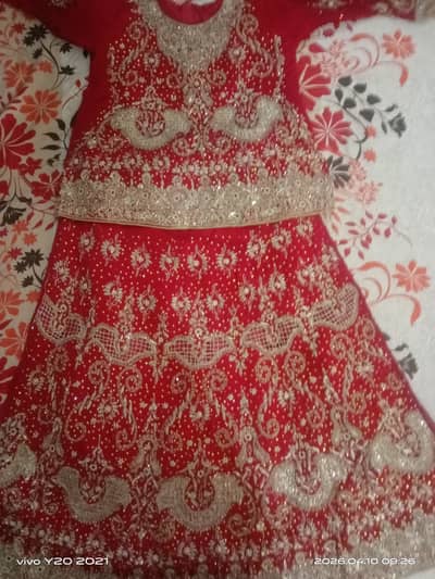 Bridal Barat Lehenga 3PC – like brand new– 1 Time Used`