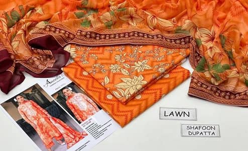 Maria B 3 Piece Unstitched Lawn Suit