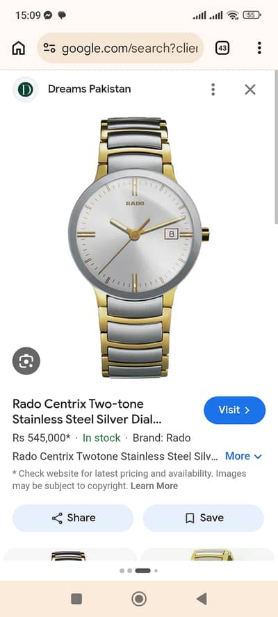 Rado watch demand 160k