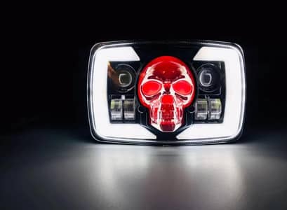 Bike Led Headlight Beam Skull light . For CD 70 And CG 125 .