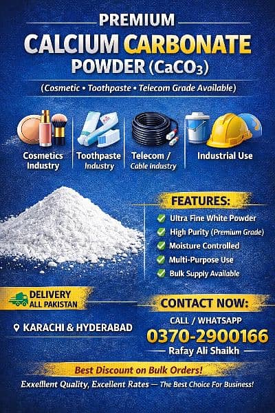 calcium carbonate , chalk powder, limestone,coresuim powder