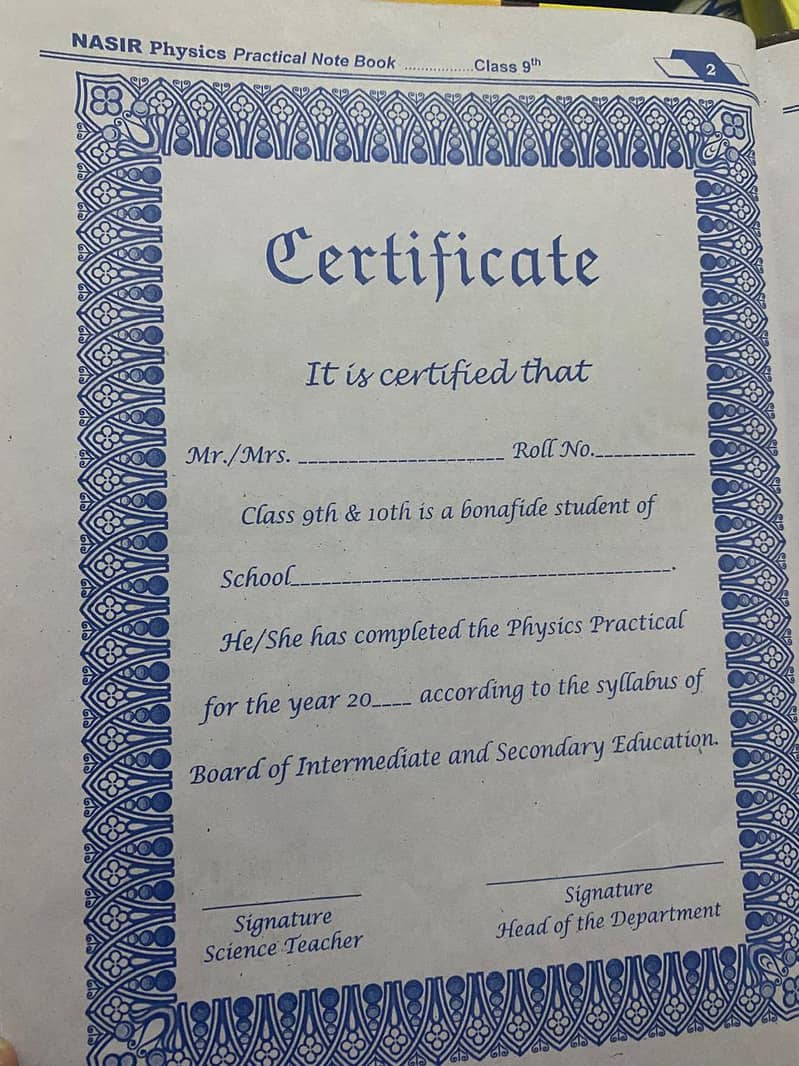 PHYSICS PRACTICAL NOTE BOOK 2