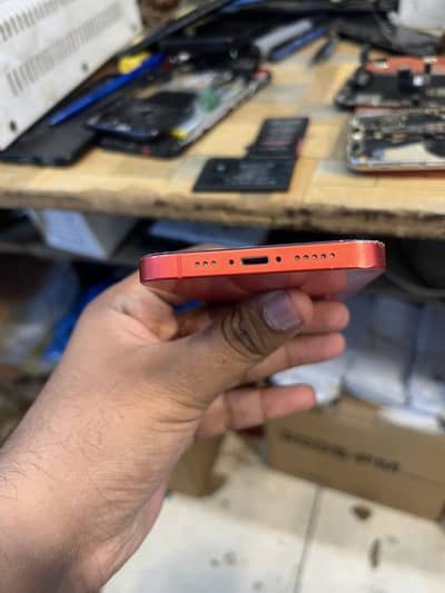 I phone 12 64 gb minor glass break icloud lock battery change