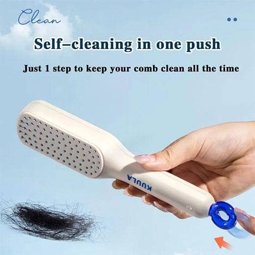 Magic Retractable Comb Self Cleaning Hair Brush Masge Anti-static Hair Smoothing Comb