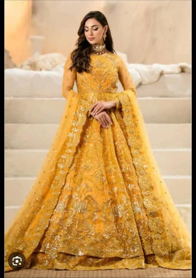 Bridal dress | wedding dress | Bridal maxi | mehndi event