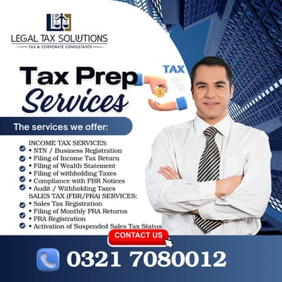 Tax Lawyer in Lahore, Tax Filing, Income Tax Return, Tax Consultant