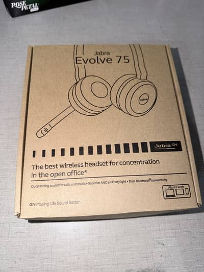 Jabra Evolve 75 Active Noise Cancellation Office Headset