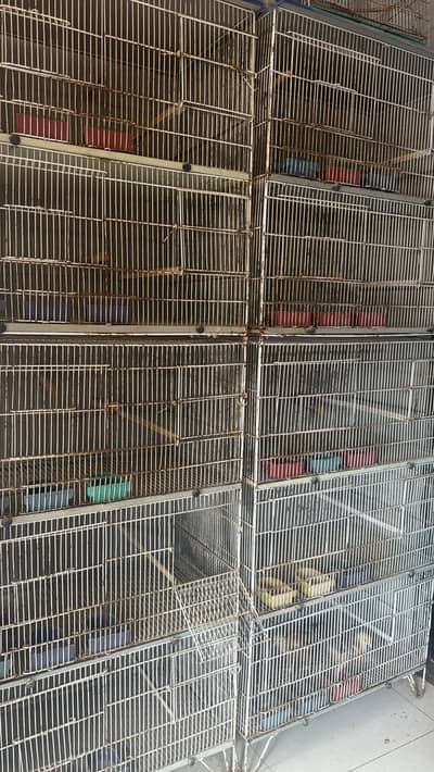 10x2 cages for birds available