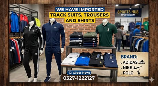 Imported Track Suits Trousers And Shirts