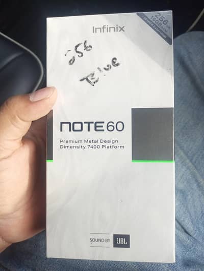 Infinix note 60 box pak 8 /256