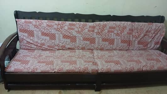 wooden Sofa set 6 seater