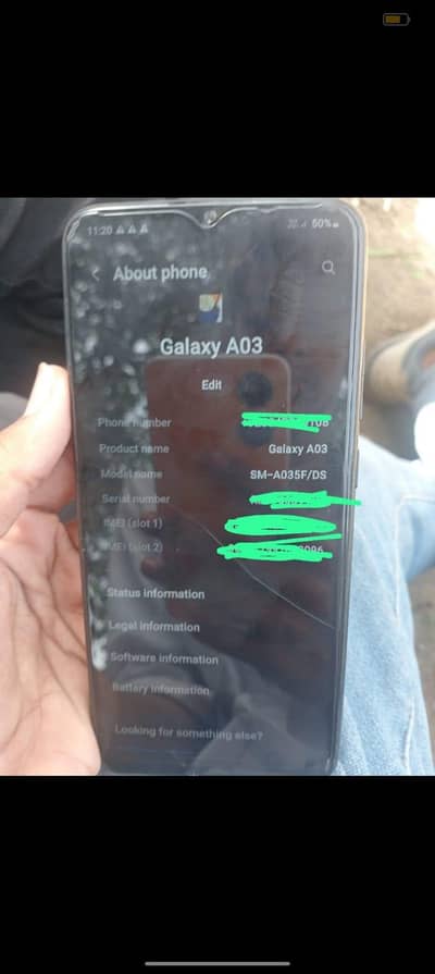SAMSUNG GALAXY A03S ALL OK COME WHATSAPP 030/47/86/51/08